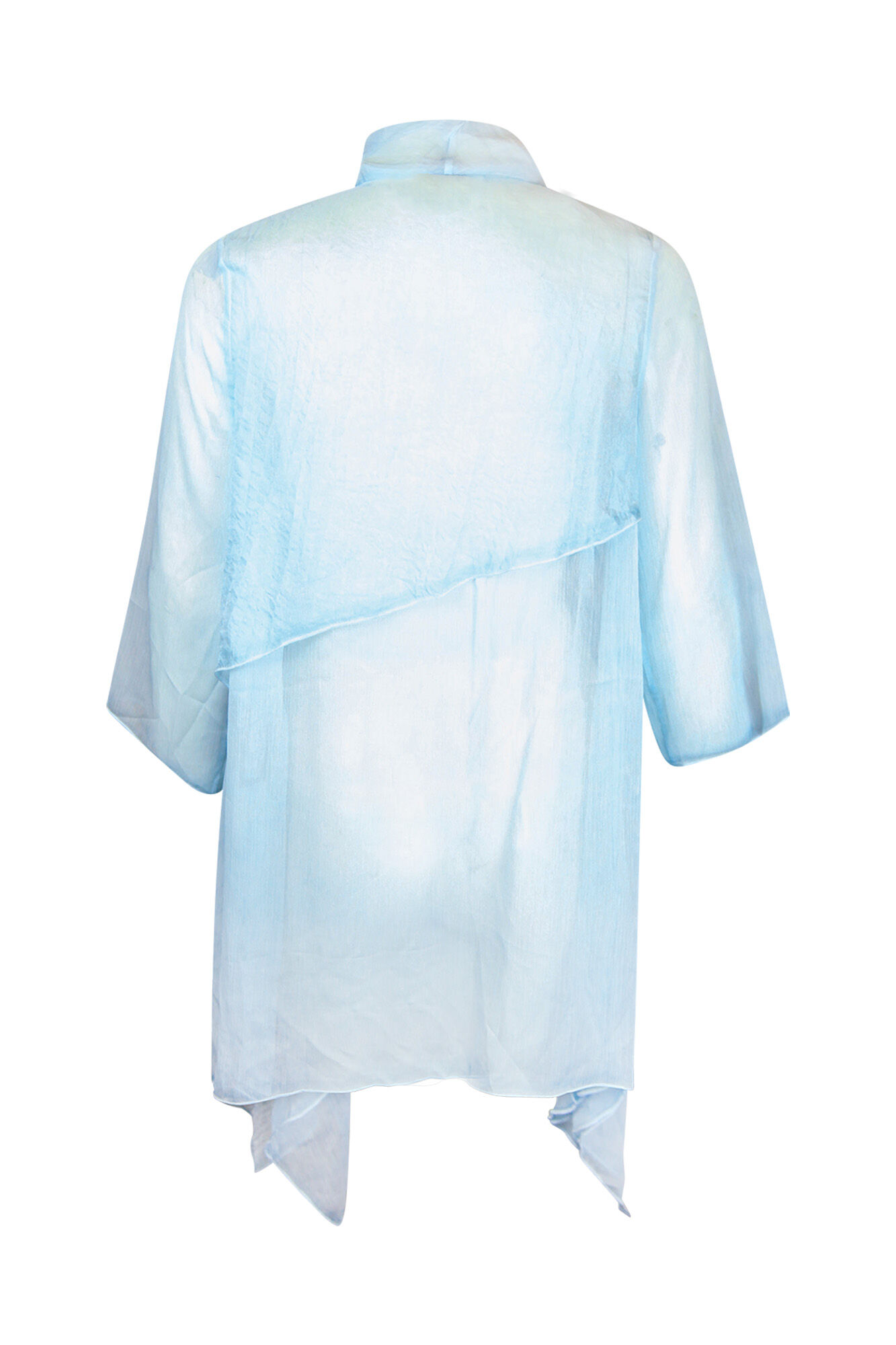 Drape Front Chiffon Cardigan Image 2