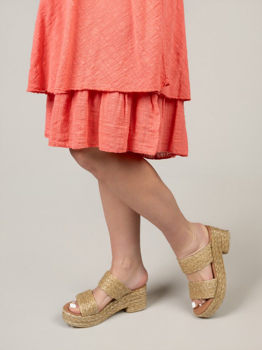 Layered Hem Knee Dress