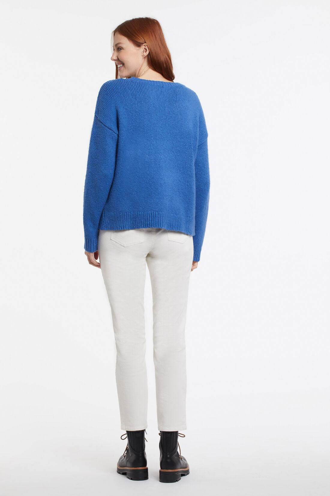 Classic Luxury Apres Ski Super Blue Sweater Image 2