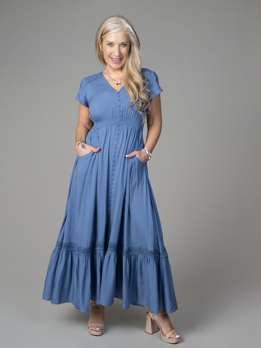 Short Sleeve Maxi Dress