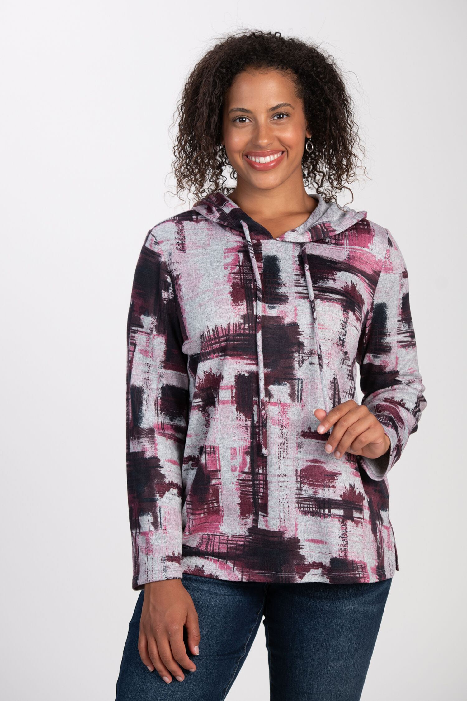 Long Sleeve Hooded Top  Image 1