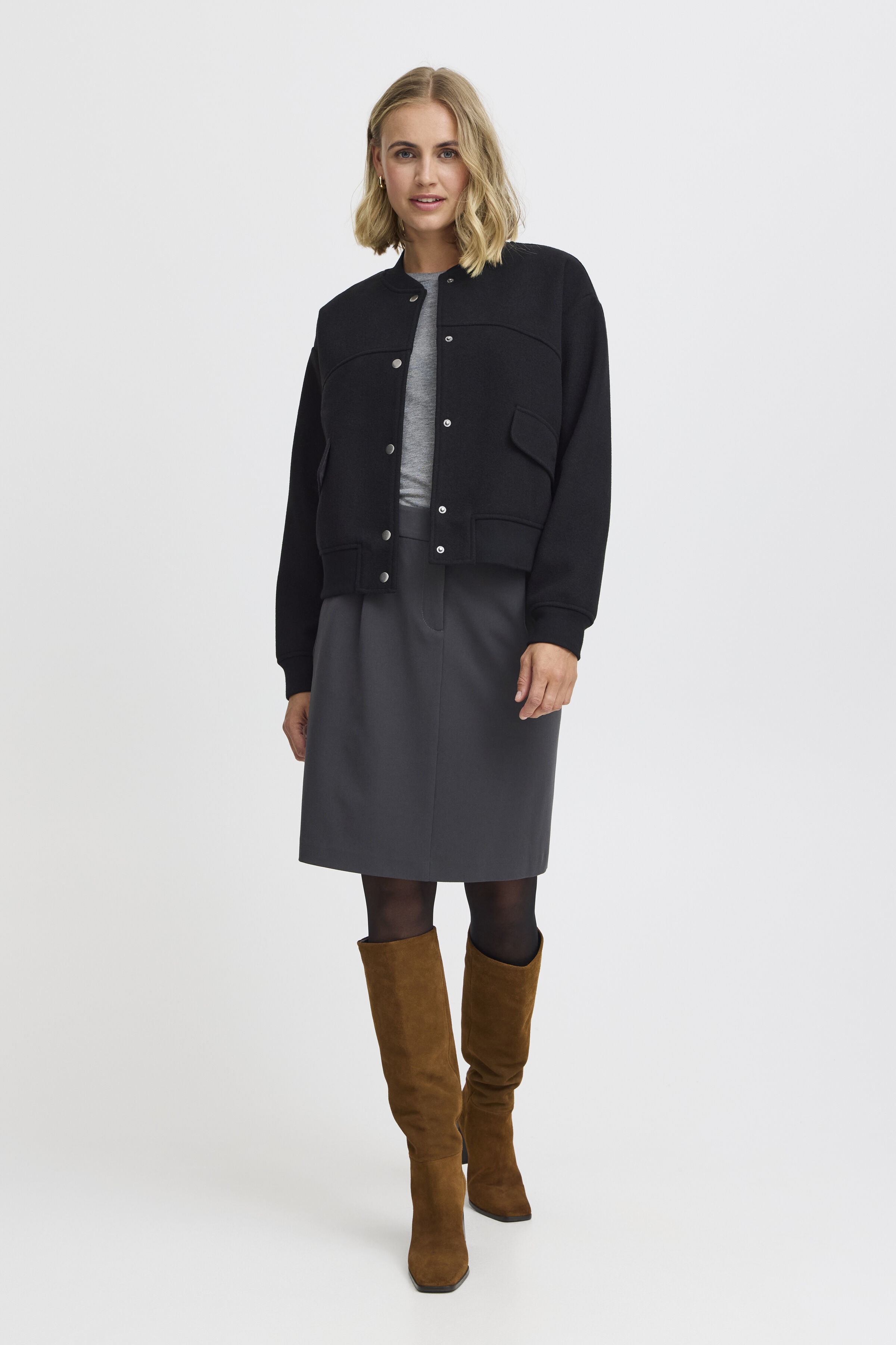 Snap-Up Bomber Jacket