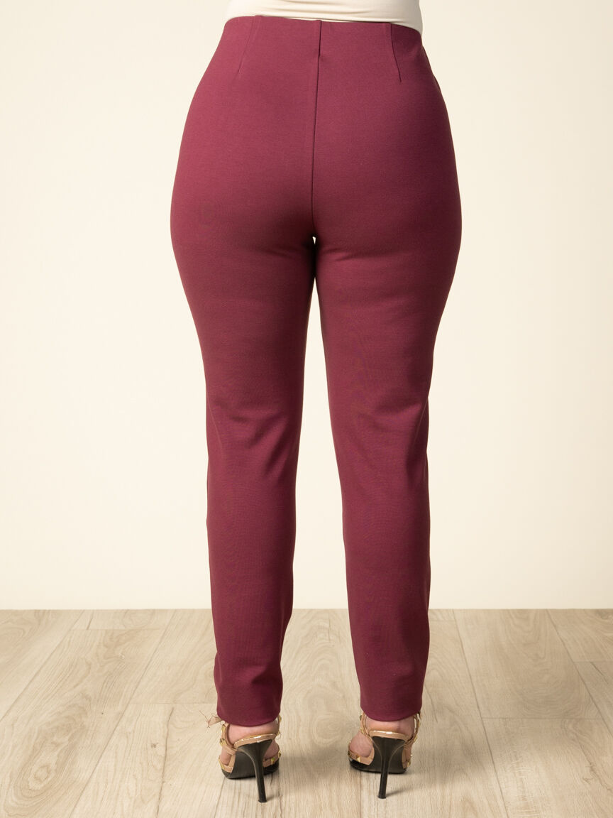Petite Pull-On Slim Leg Trousers