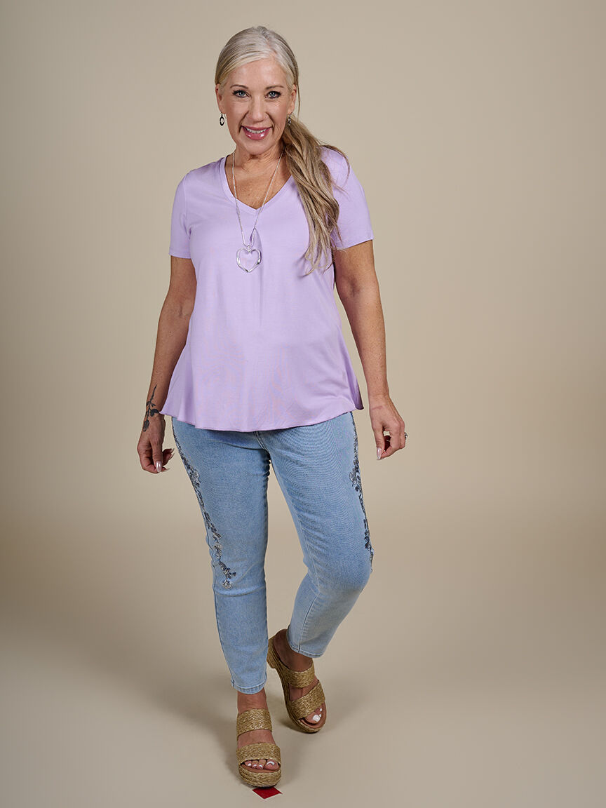 Bamboo Short Sleeve Top  Image 5