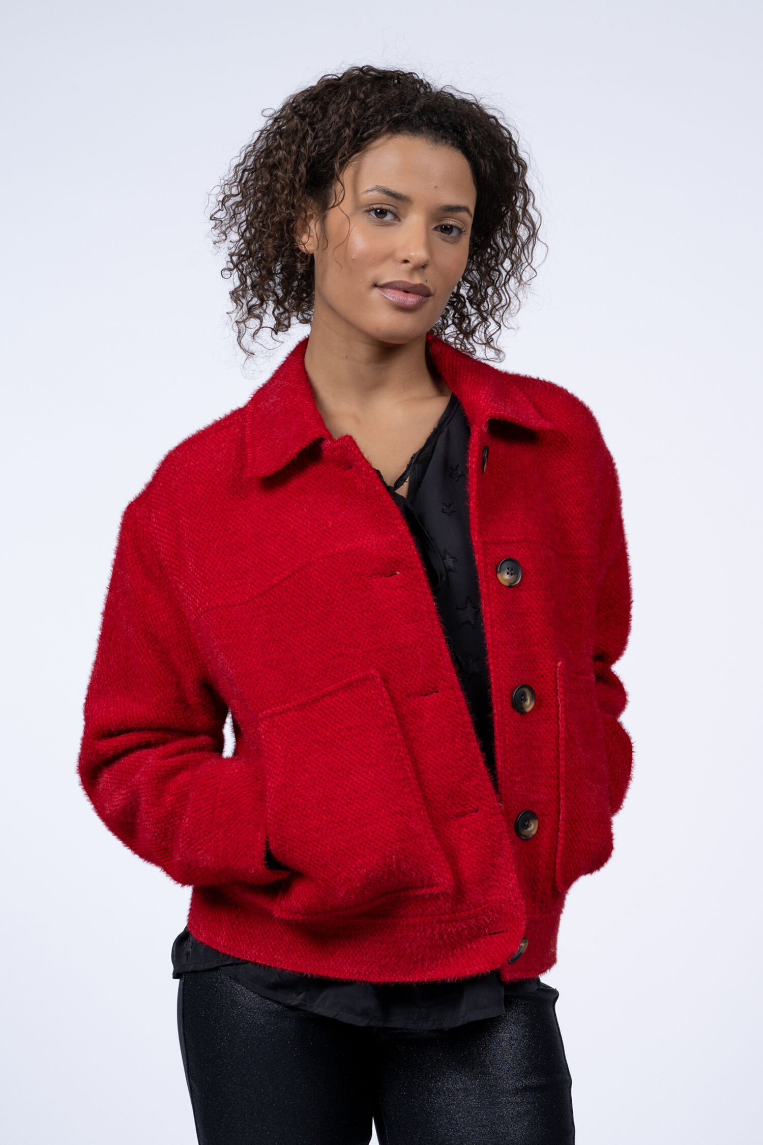 Short Button-Up Jacket  Image 1