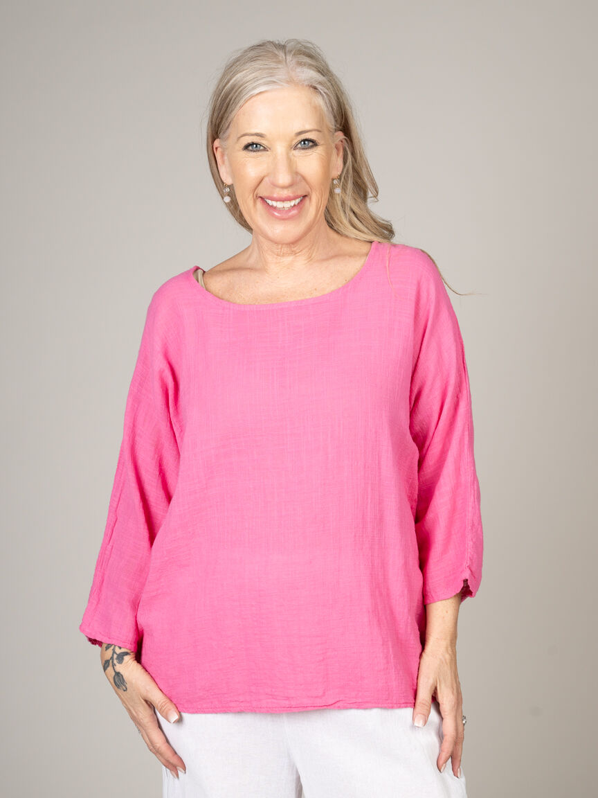 3/4 Sleeve Flowy Top