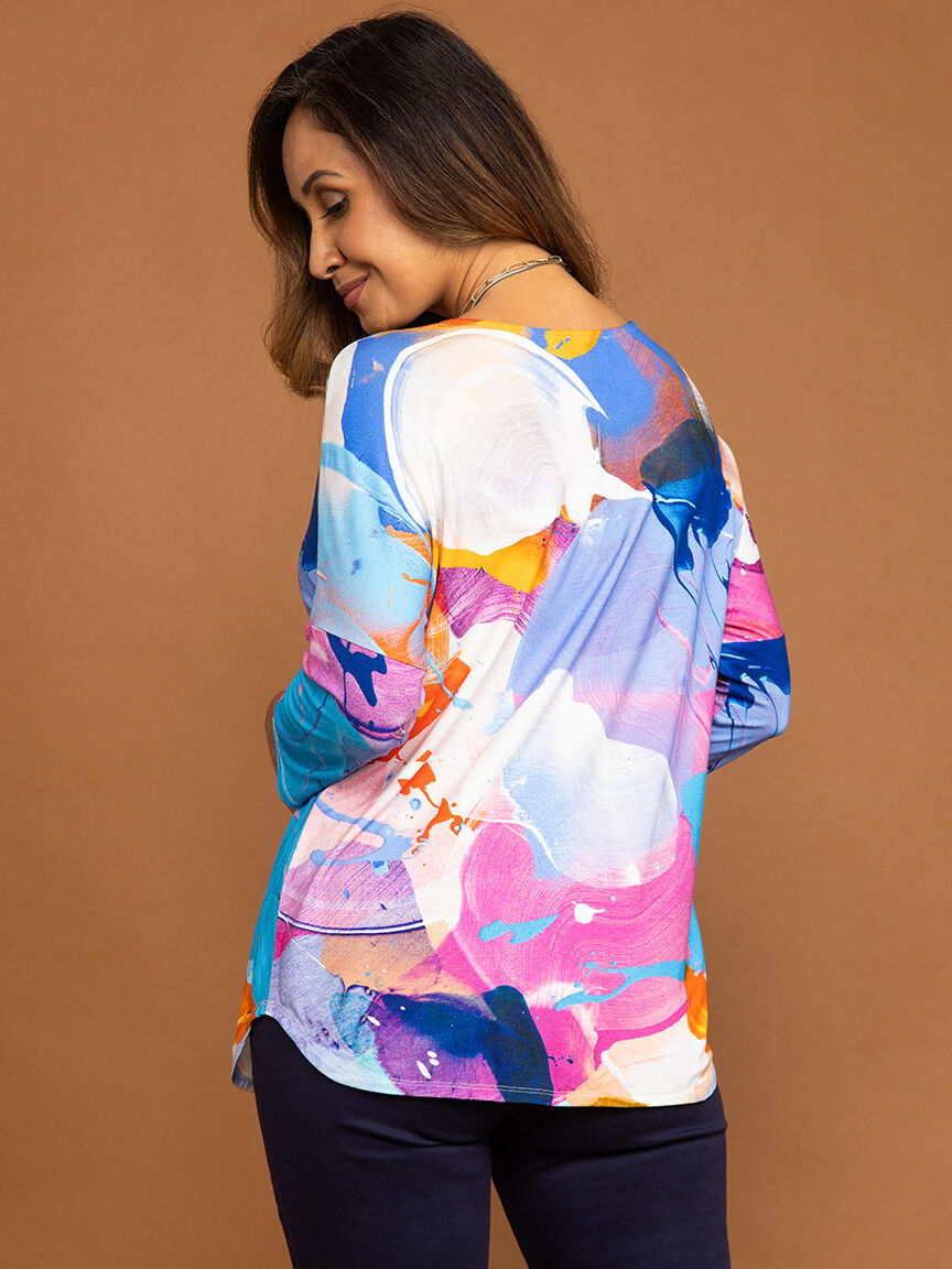 Art Collection &frac34; Sleeve Top  Image 4