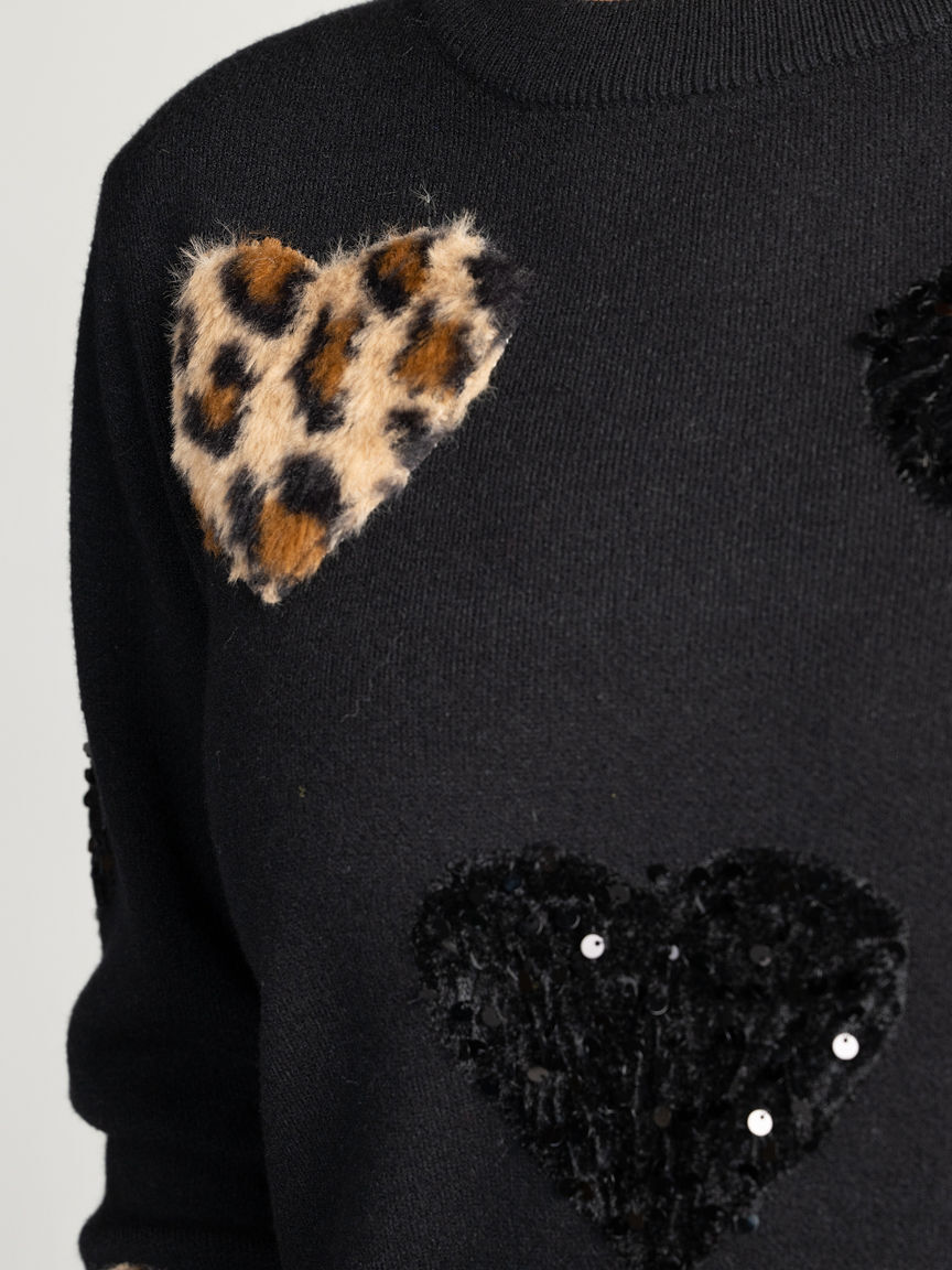 Heart Crew Neck Sweater