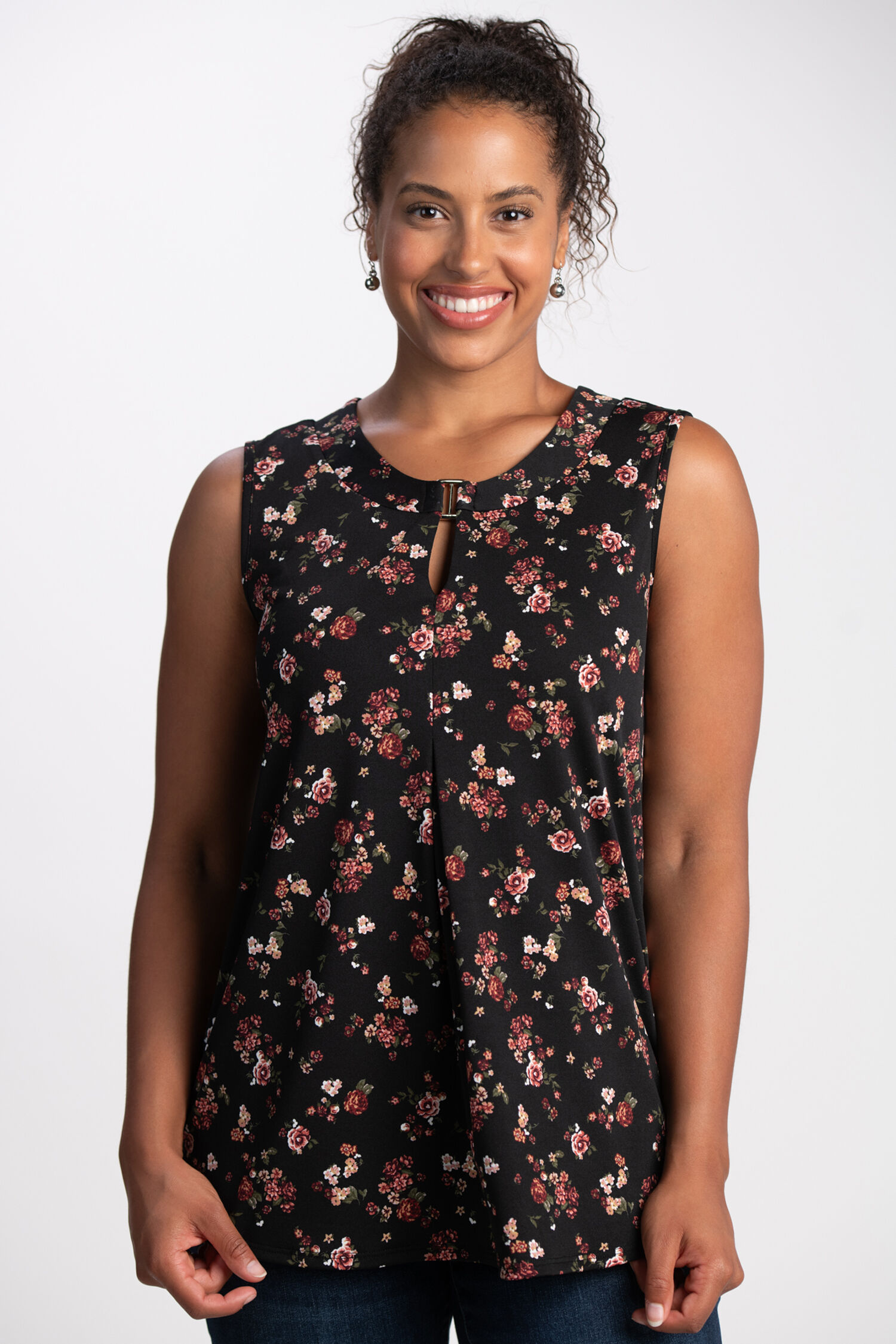 Sleeveless Keyhole Top  Image 1