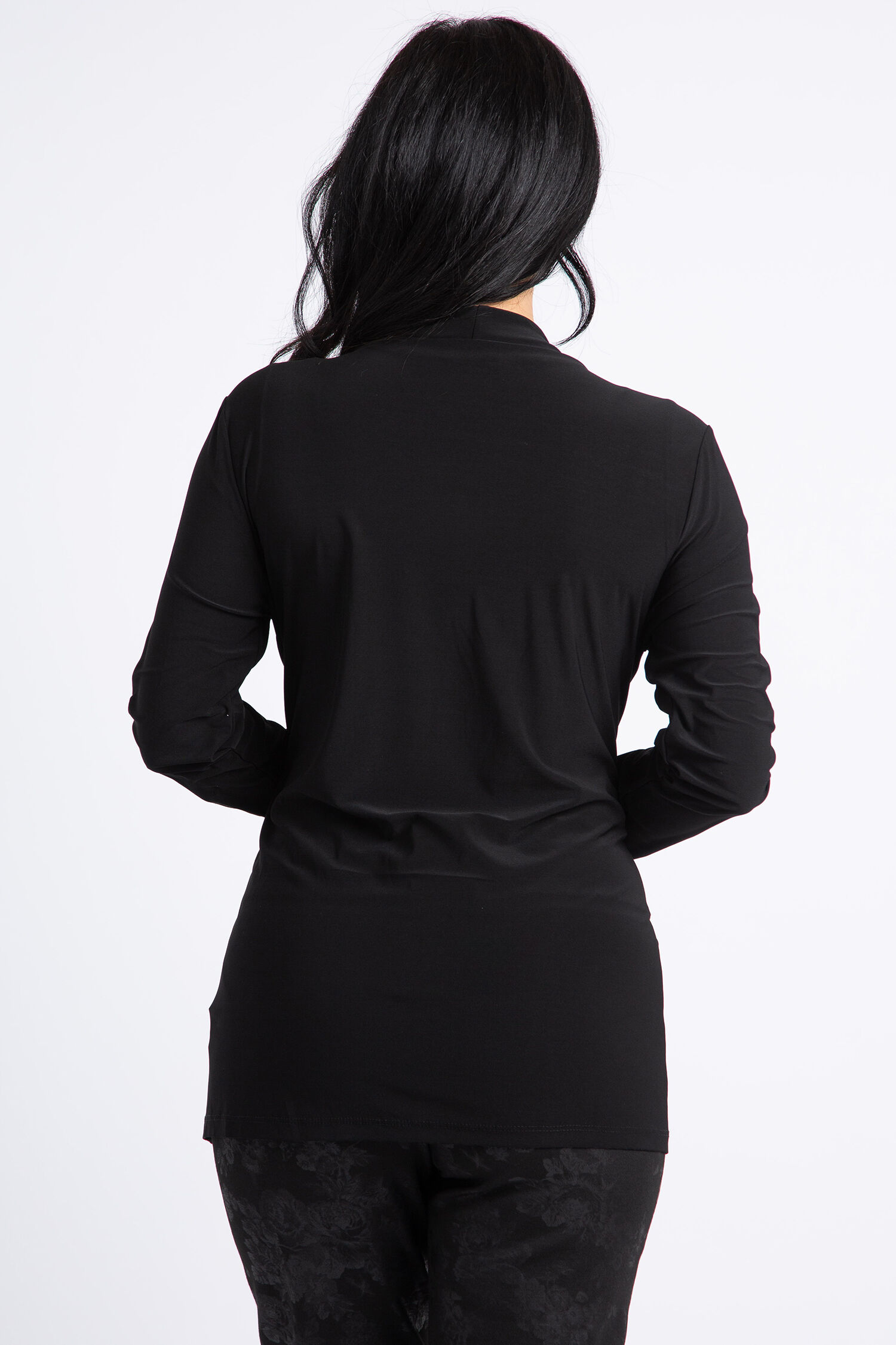 Rhinestone Trim Long Sleeve Cardigan Image 4