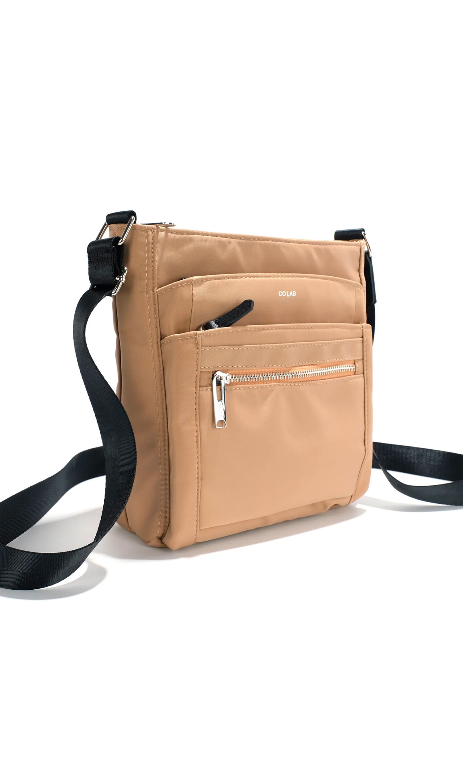 Vegan Leather Organised Crossbody Bag Image 3