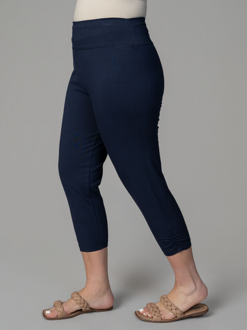 Capri Leggings With Runching