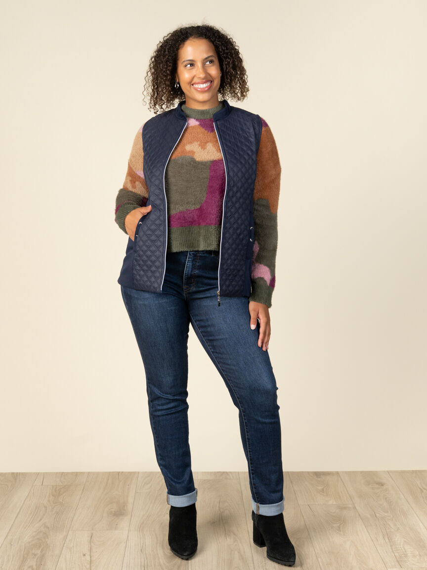 Quilted Combo Vest