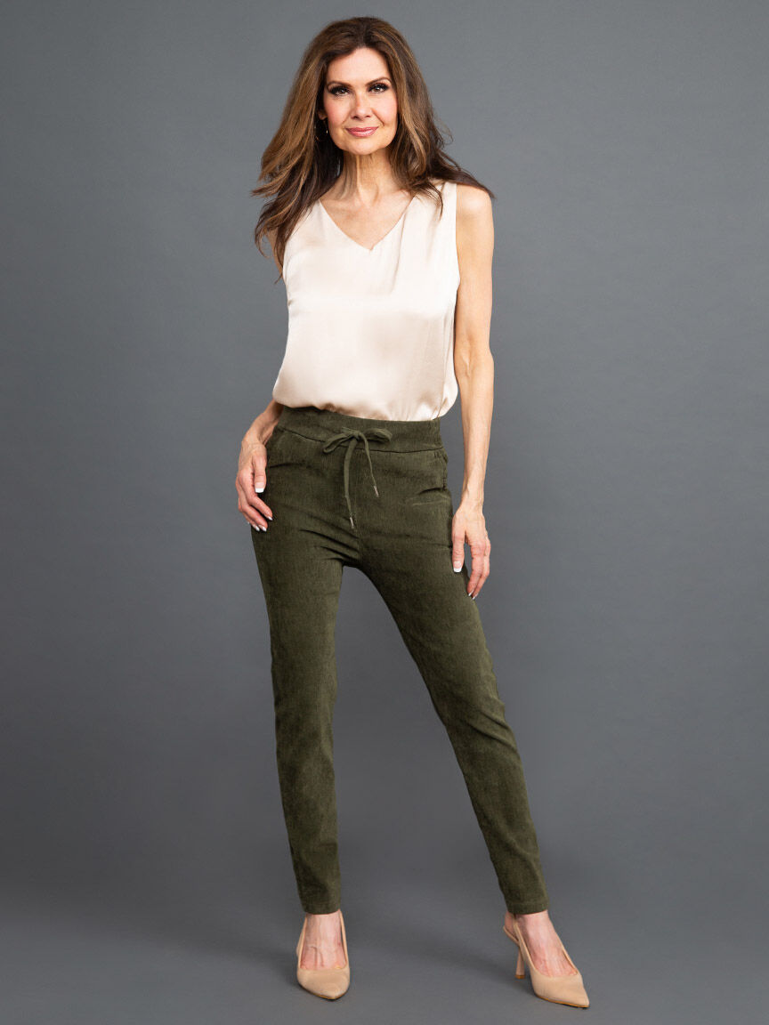 Pull-On Corduroy Tapered Pant Image 1