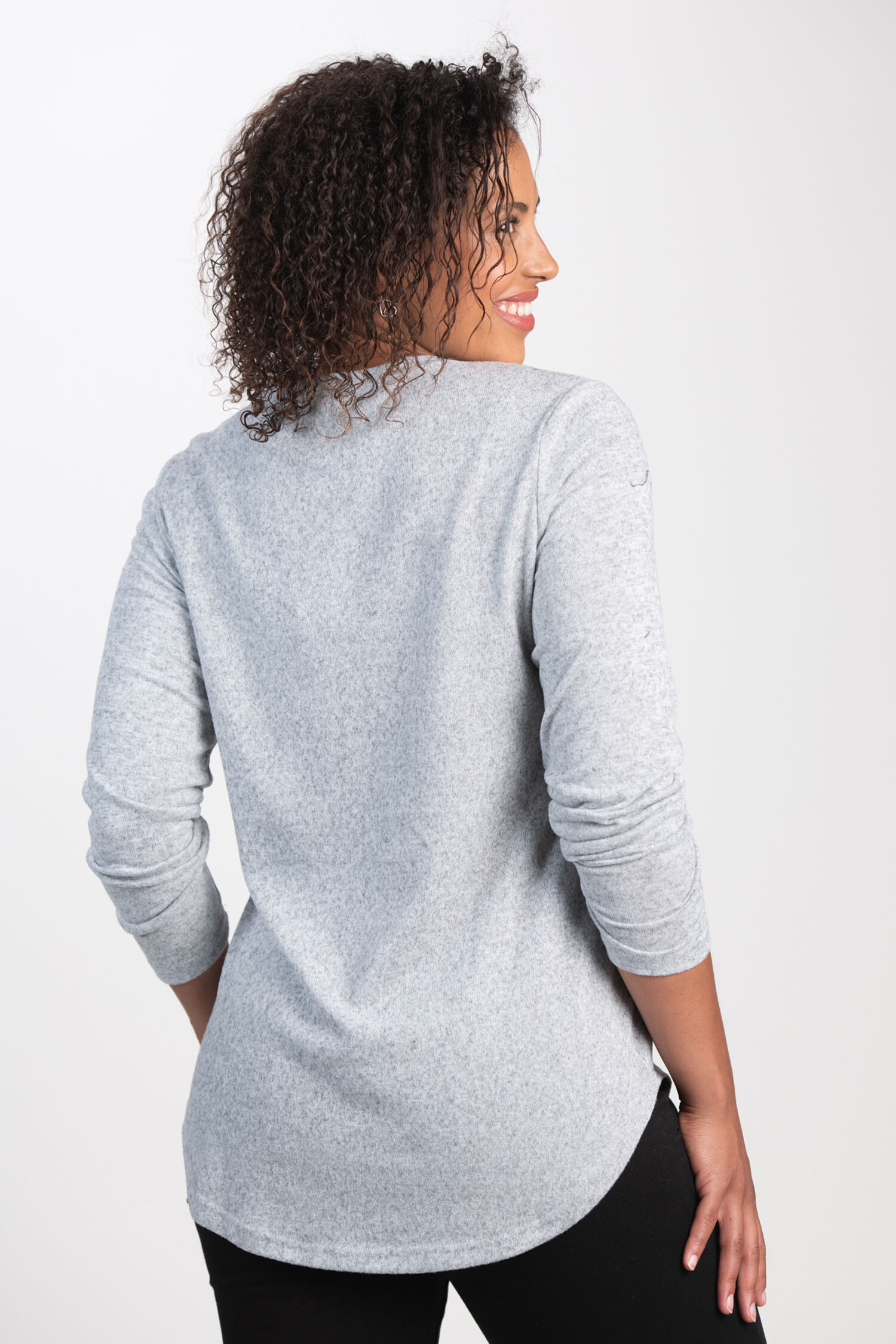 Long Sleeve Heels in Paris Top Image 2