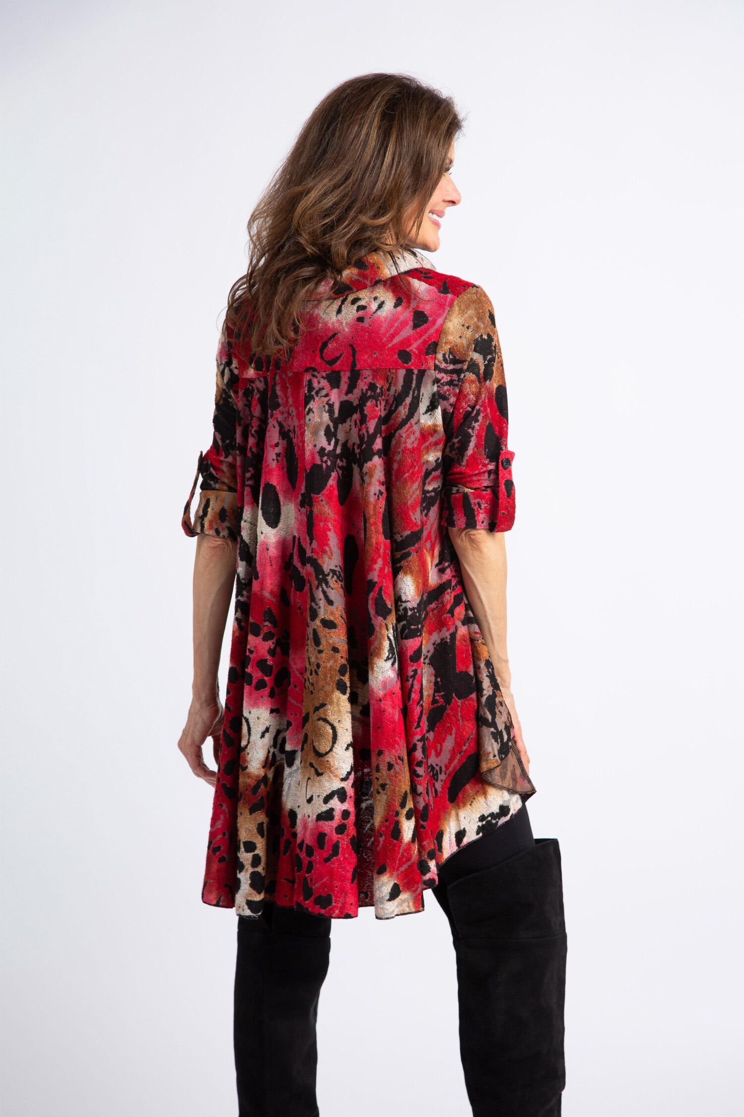 Long Sleeve Striped Turtleneck Sweater  Image 3