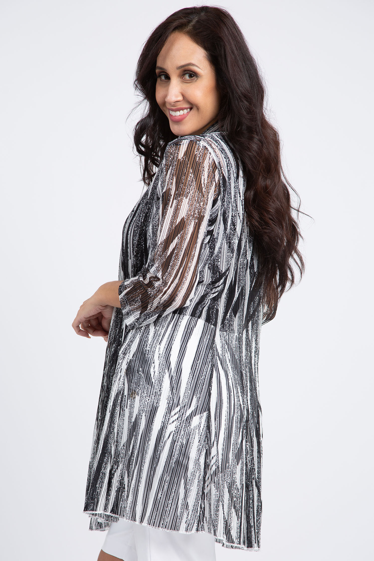 Open Front Lace Cardigan  Image 3