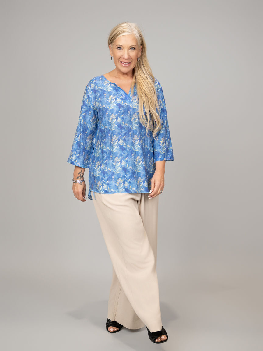 3/4 Sleeve Semi-Sheer top