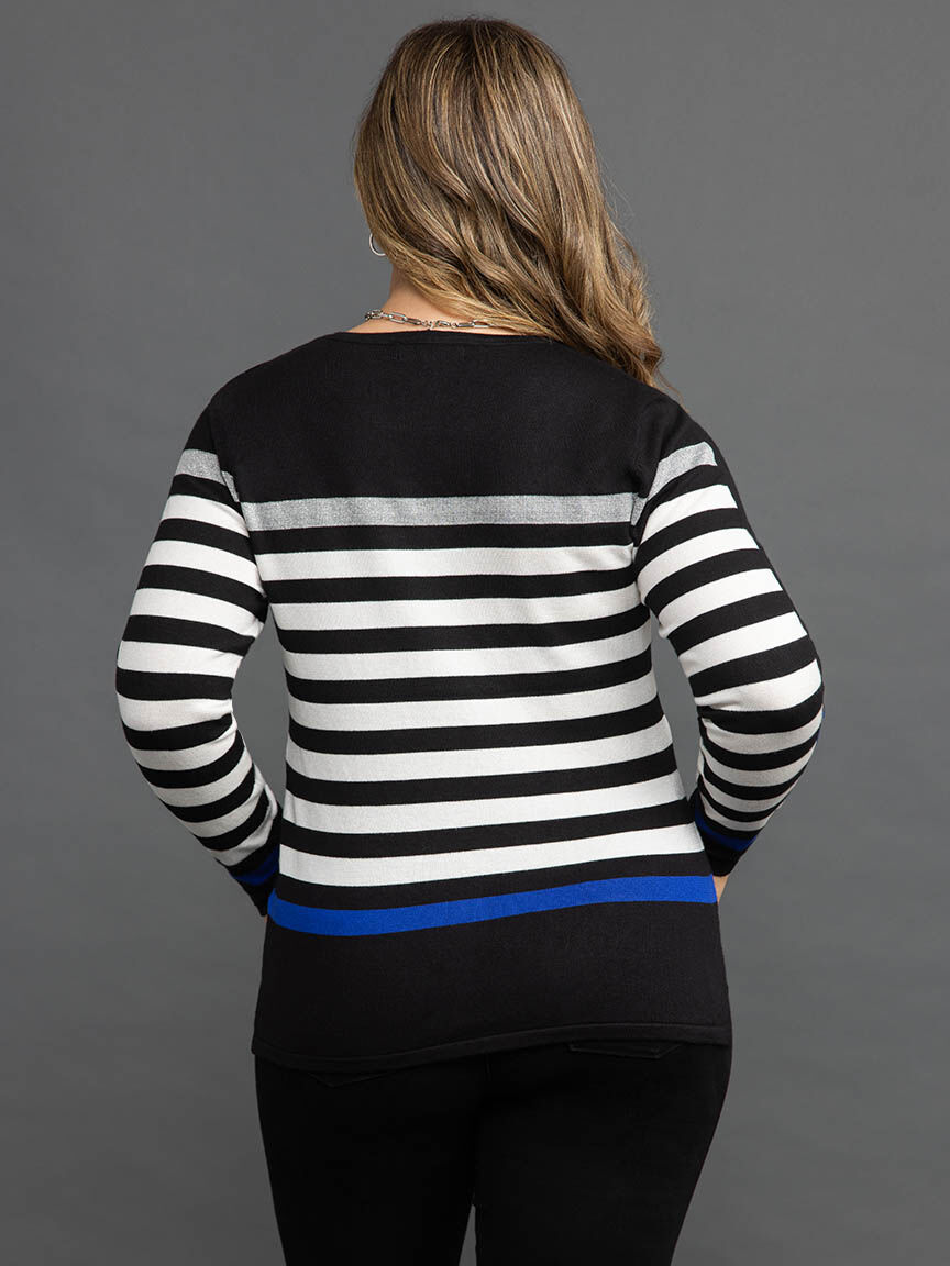 Long Sleeve Striped Top Image 4