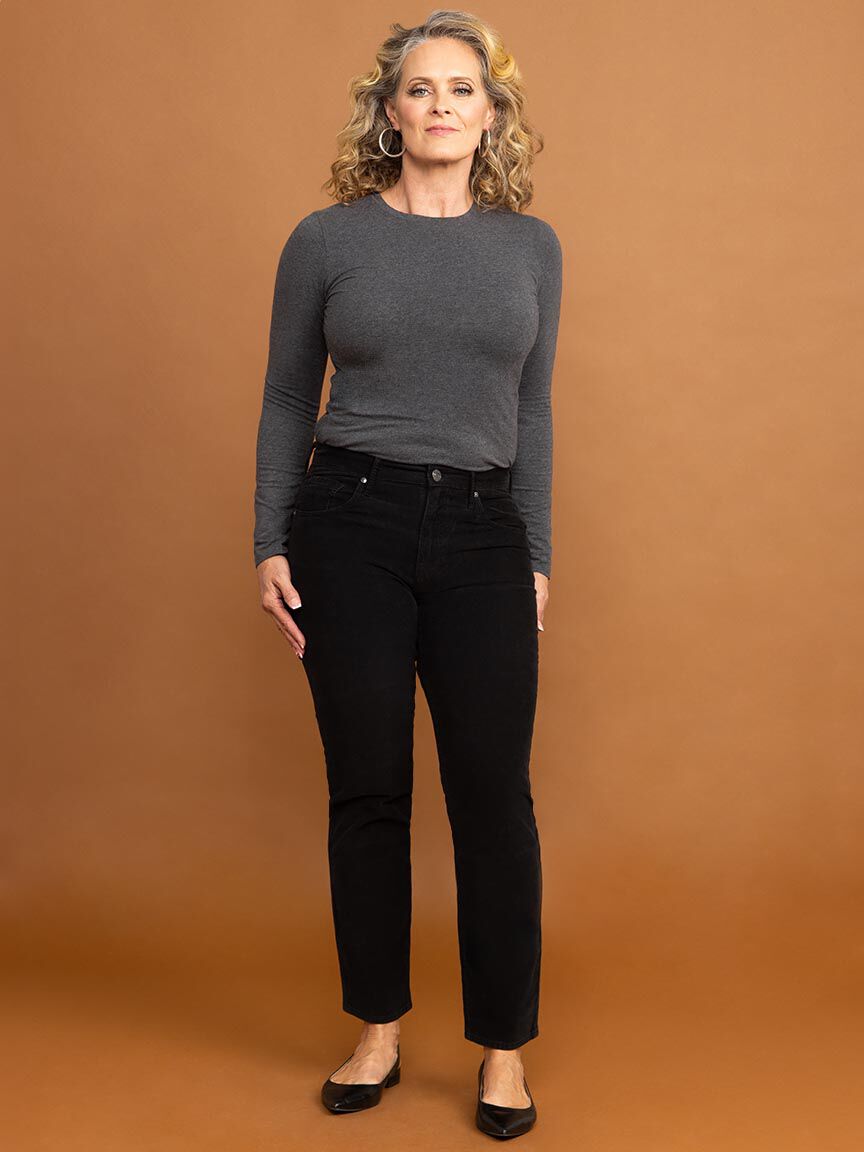 Cassie Slim Corduroy Pants Image 1