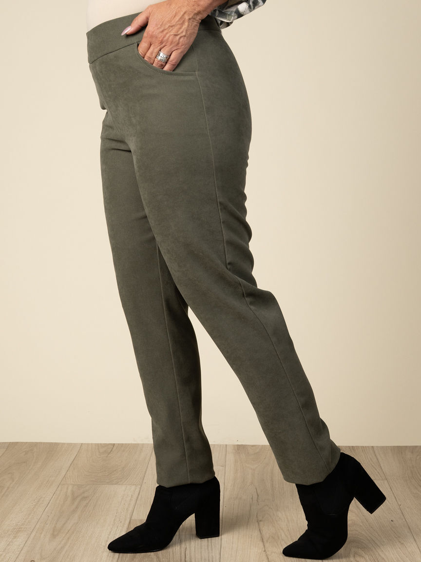 Straight Leg Pull On Pants