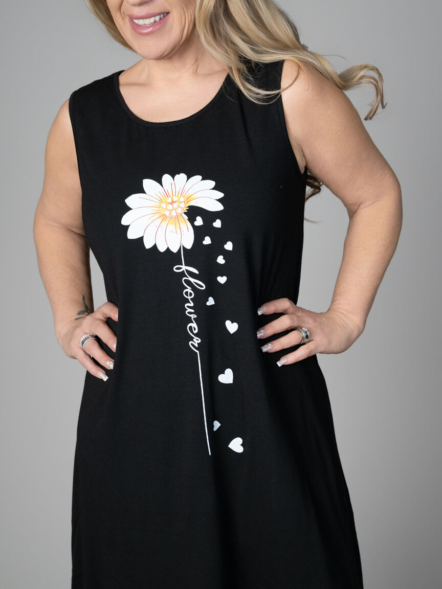 Sleeveless Layered Hem Dress