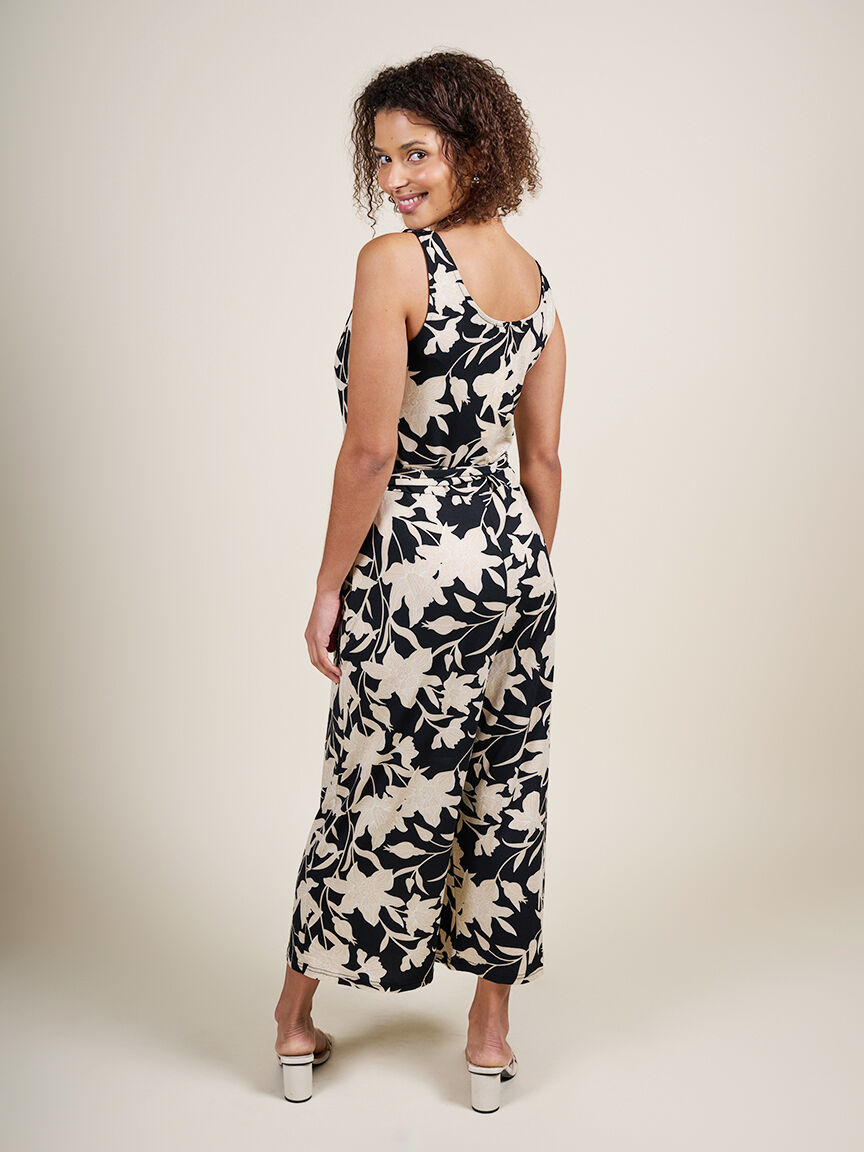 Sleeveless jumpsuit with tie Image 2