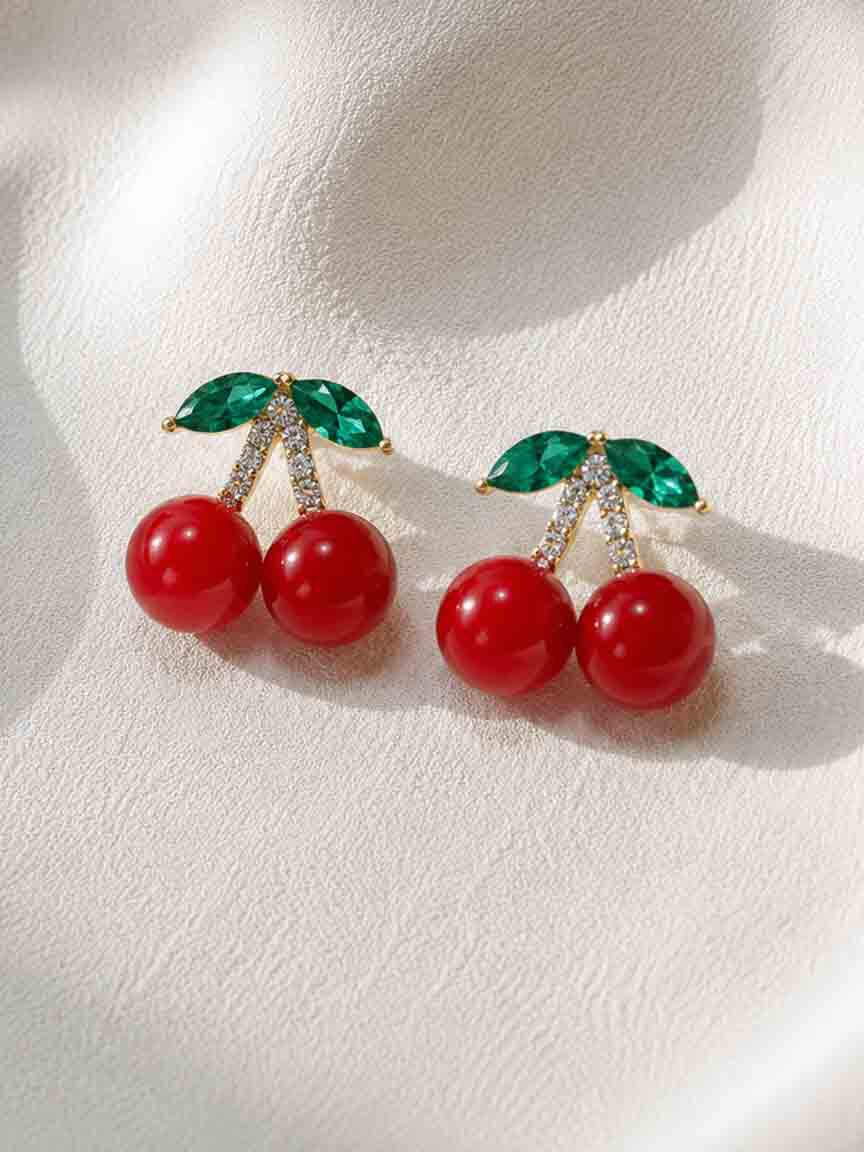 Cherry Stud Earrings