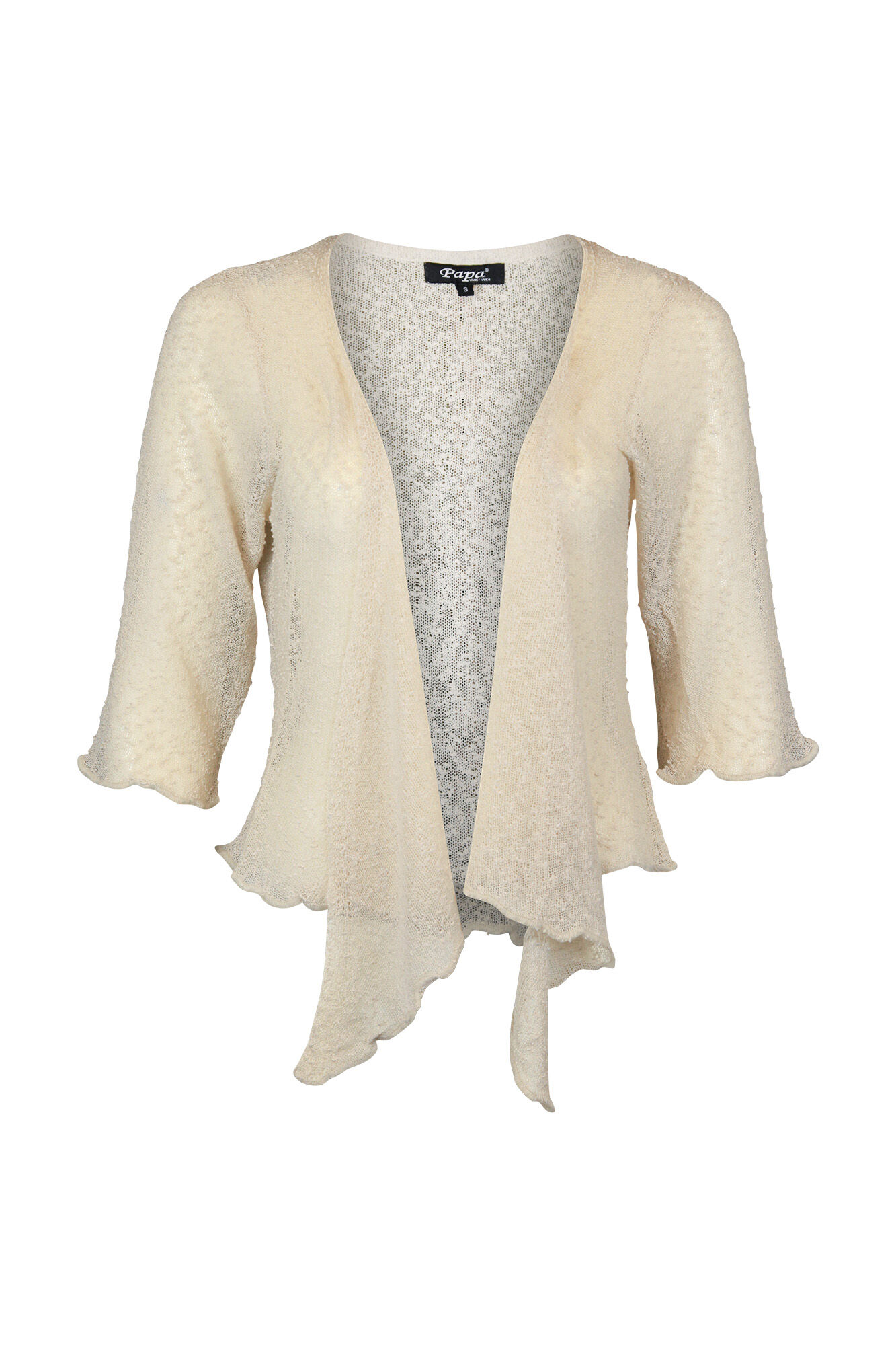Cropped Mesh Cardigan Image 9