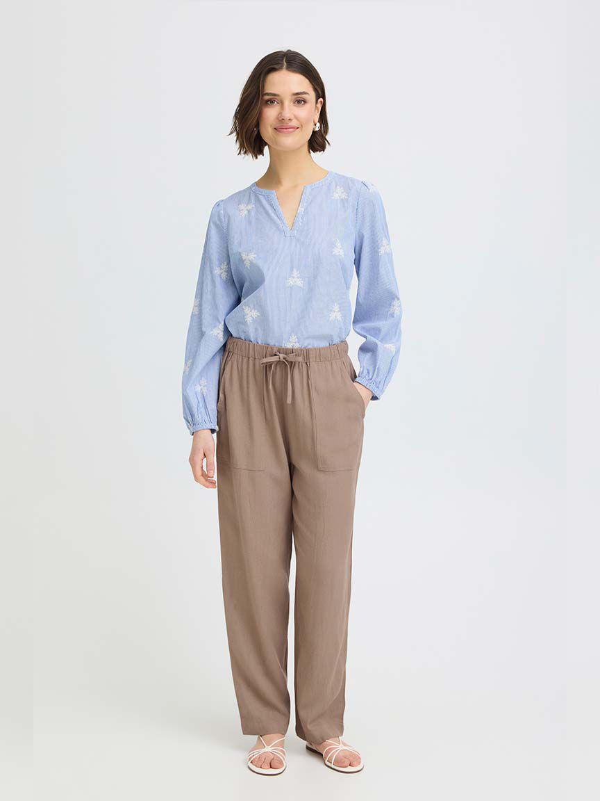 Pull-On Linen Pants