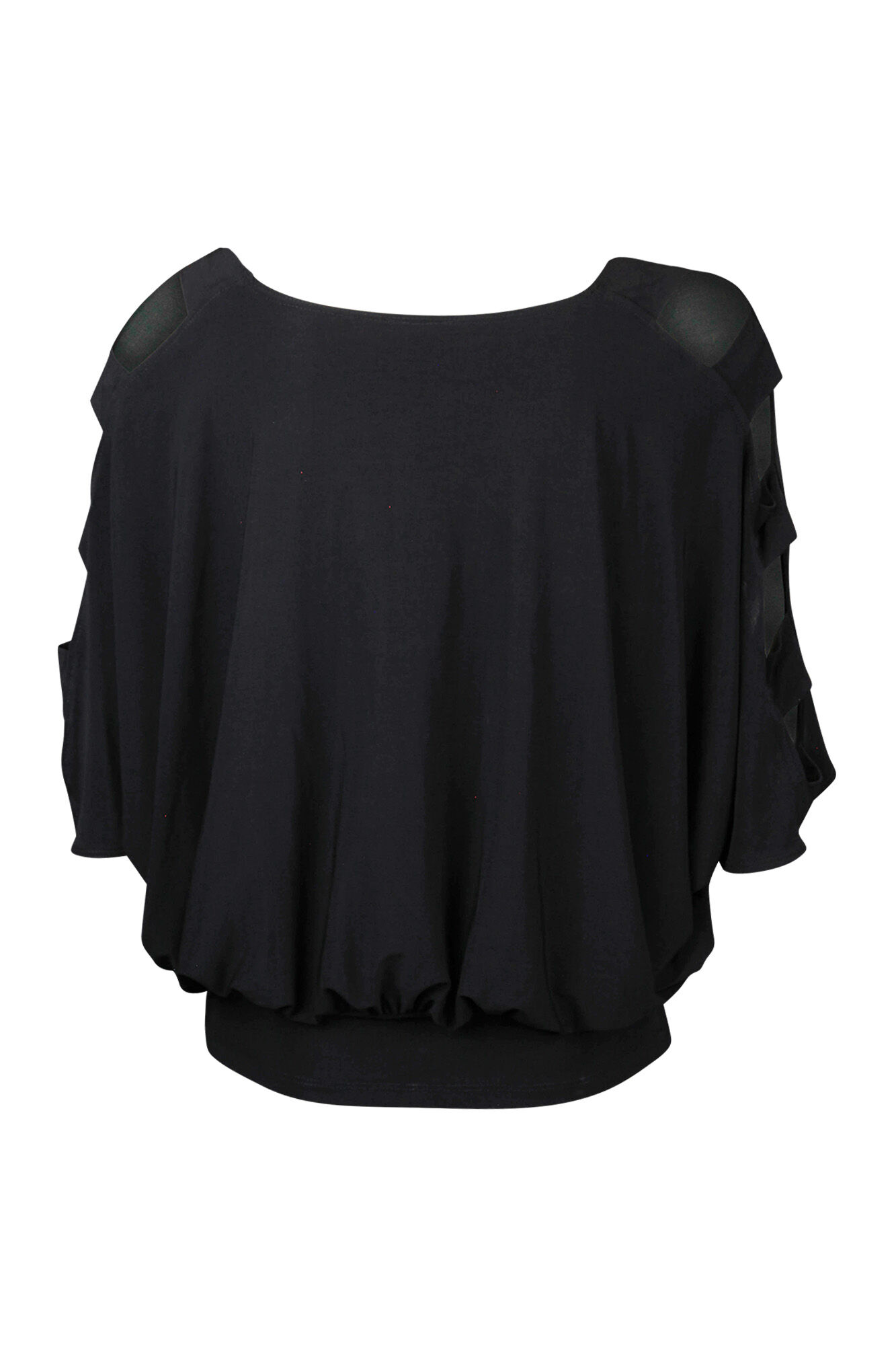 Dolman Sleeve with Banded Waist Top Image 3