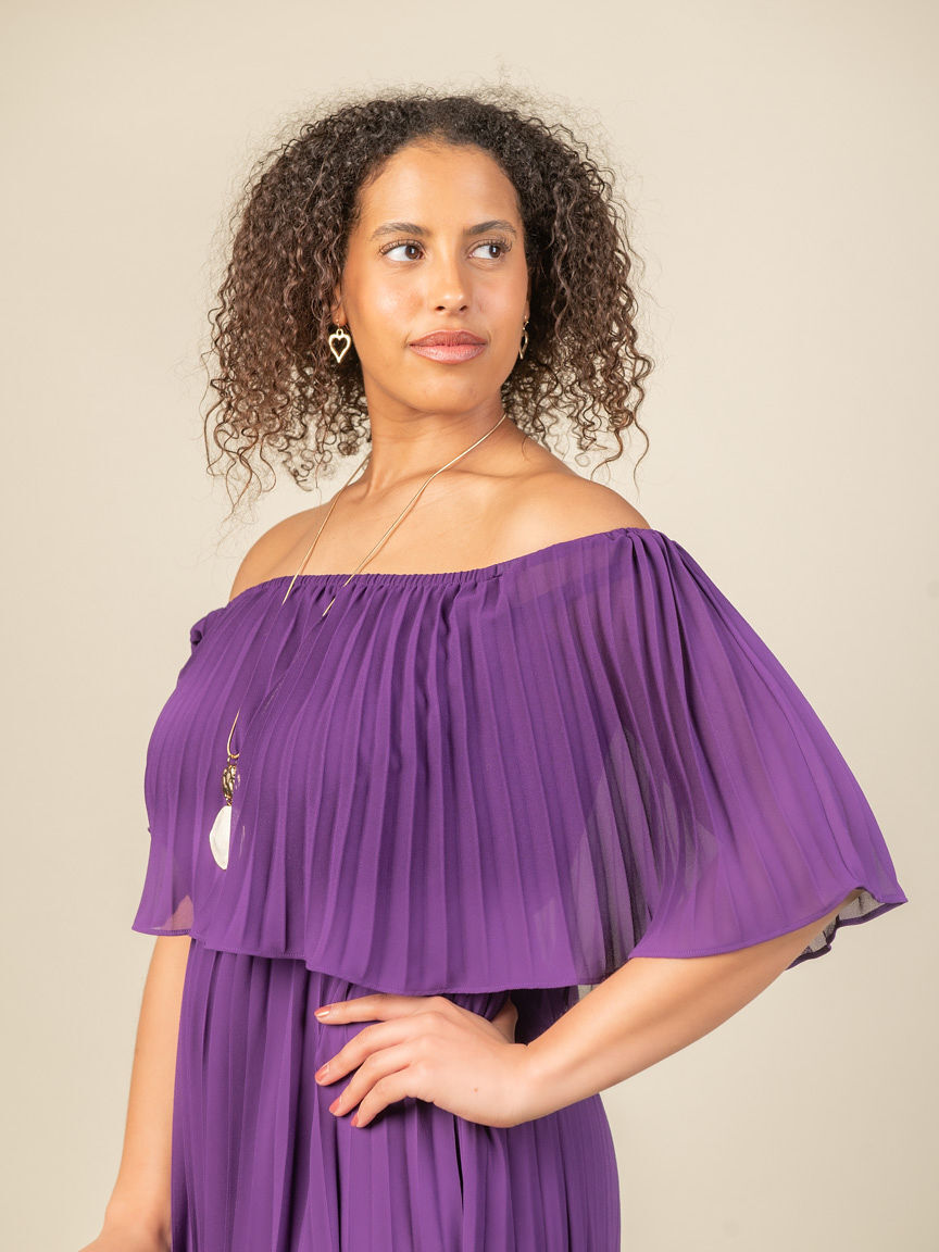Off Shoulder Maxi Dress Image 4