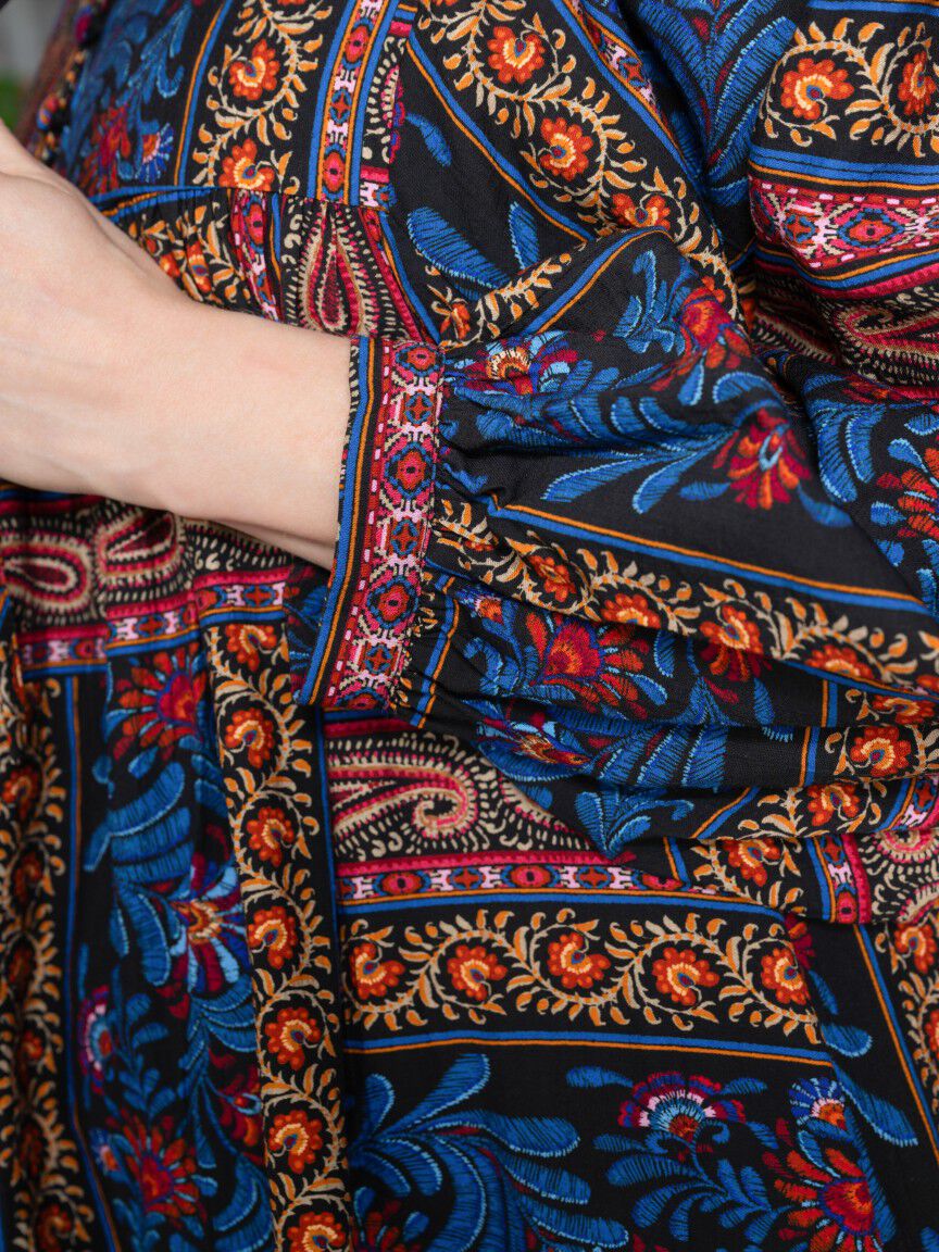 Boho-Inspired Patchwork Dress