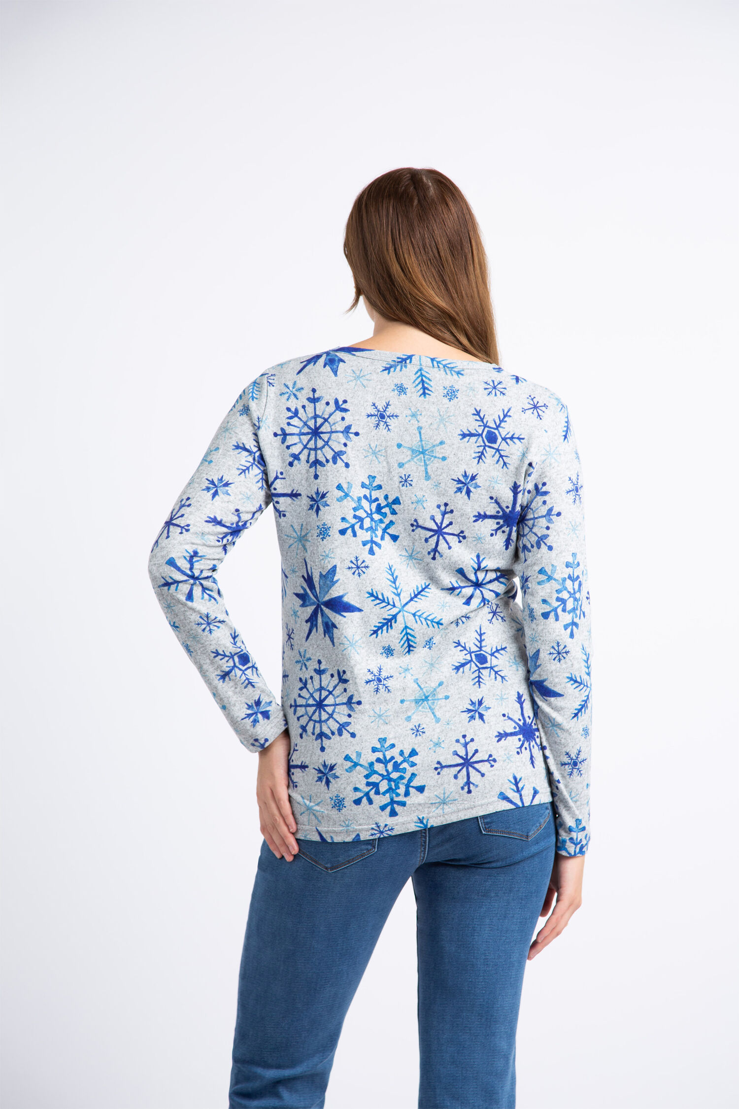 Long Sleeve Snowflake Top  Image 4