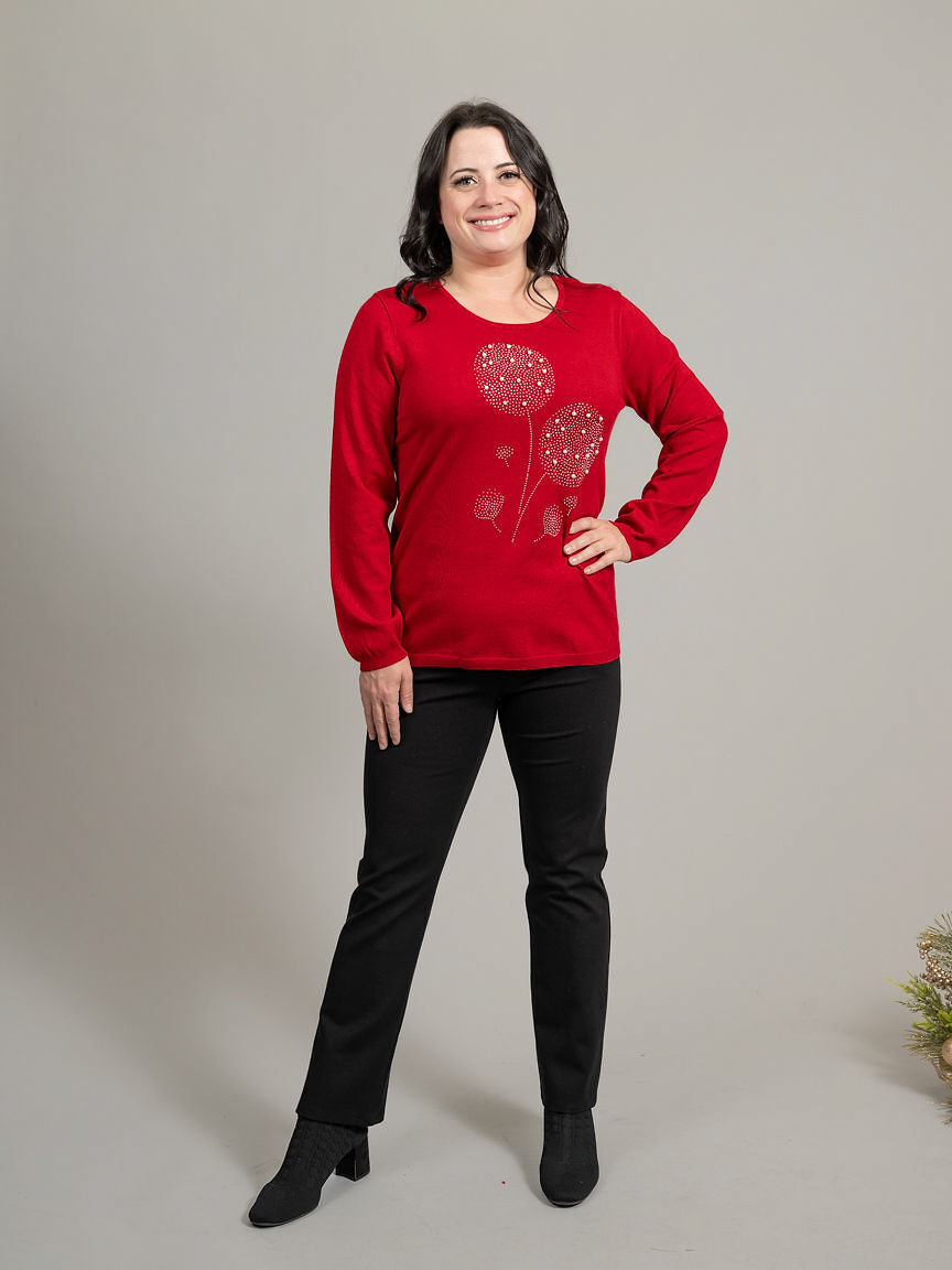 Long Sleeve Dandelion Peal Sweater