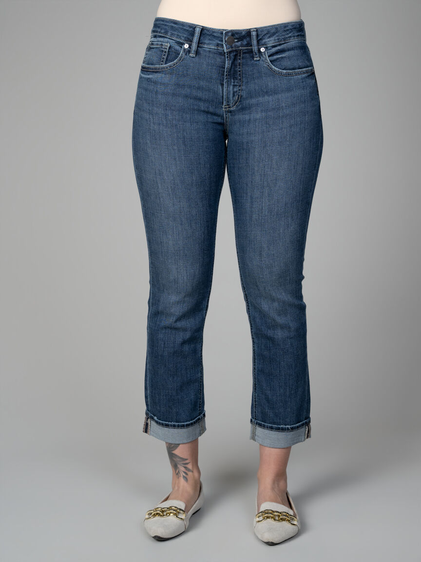 Suki Mid Rise Straight Leg Lux Stretch Jeans