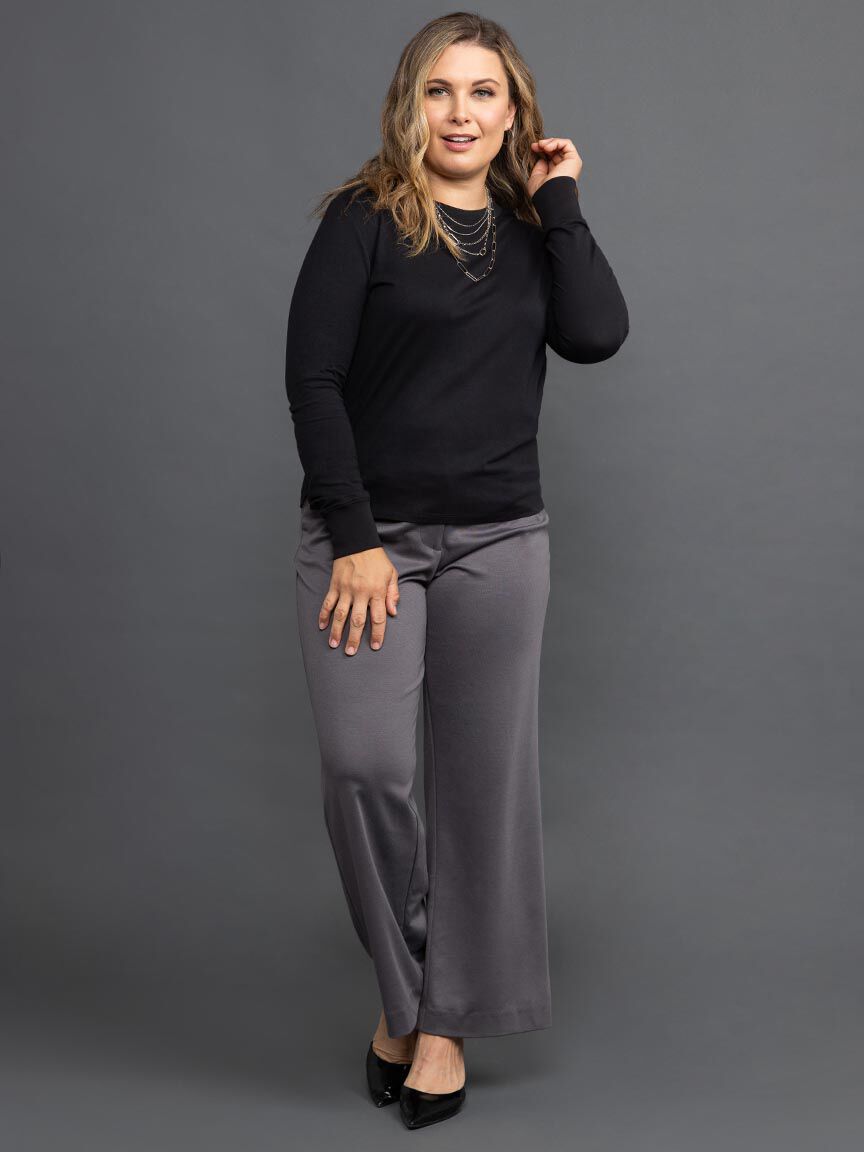 Long Sleeve Crew Neck Top