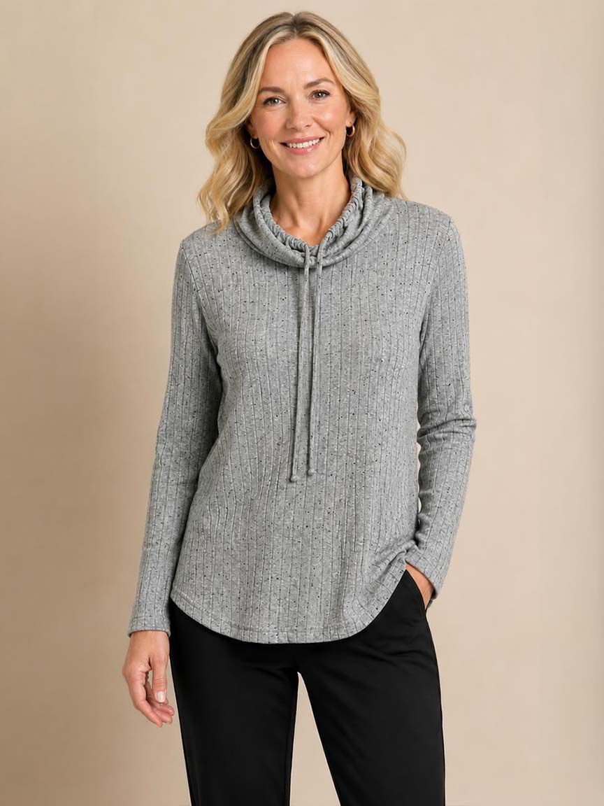 Long Sleeve Cowl Neck Top