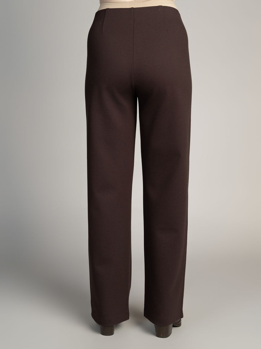 Petite Straight Leg Pull-On Pants Image 3