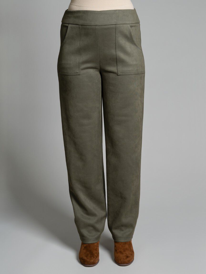 Pull-On Straight Leg Pants