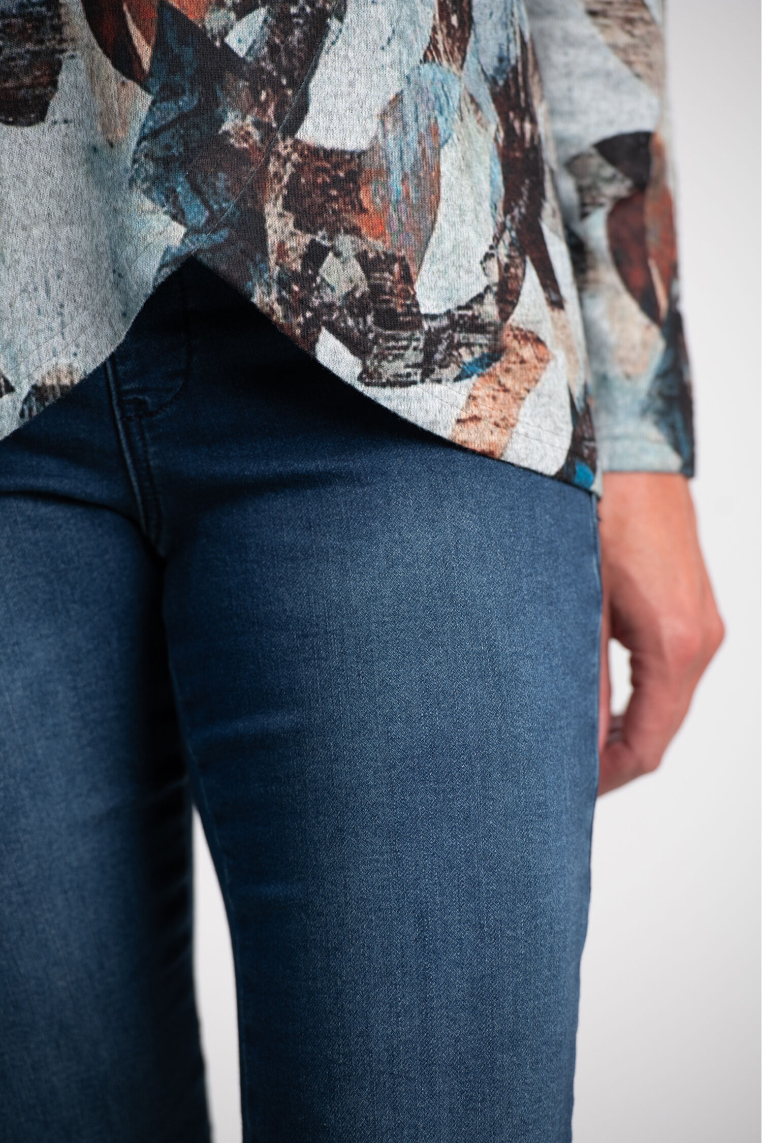 Long Sleeve Cowl Neck Pullover  Image 3