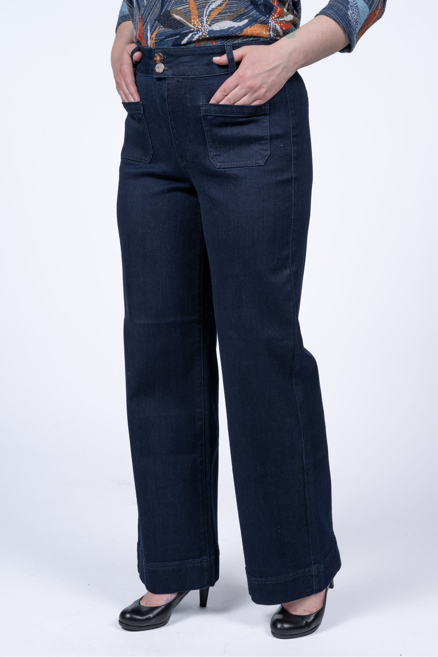 High-Waist Wide-Leg Jeans  Image 2