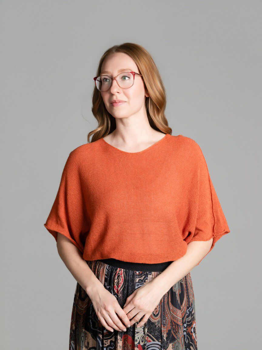 Short Sleeve Dolman Sweater