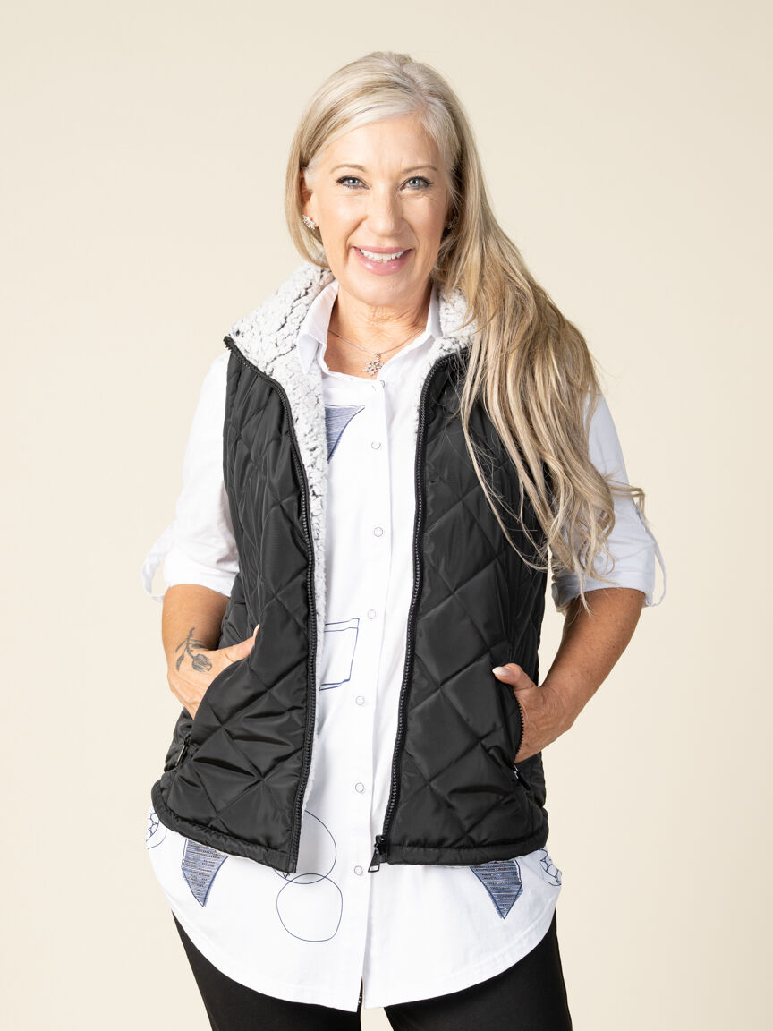 Reversable Sherpa Vest Image 2