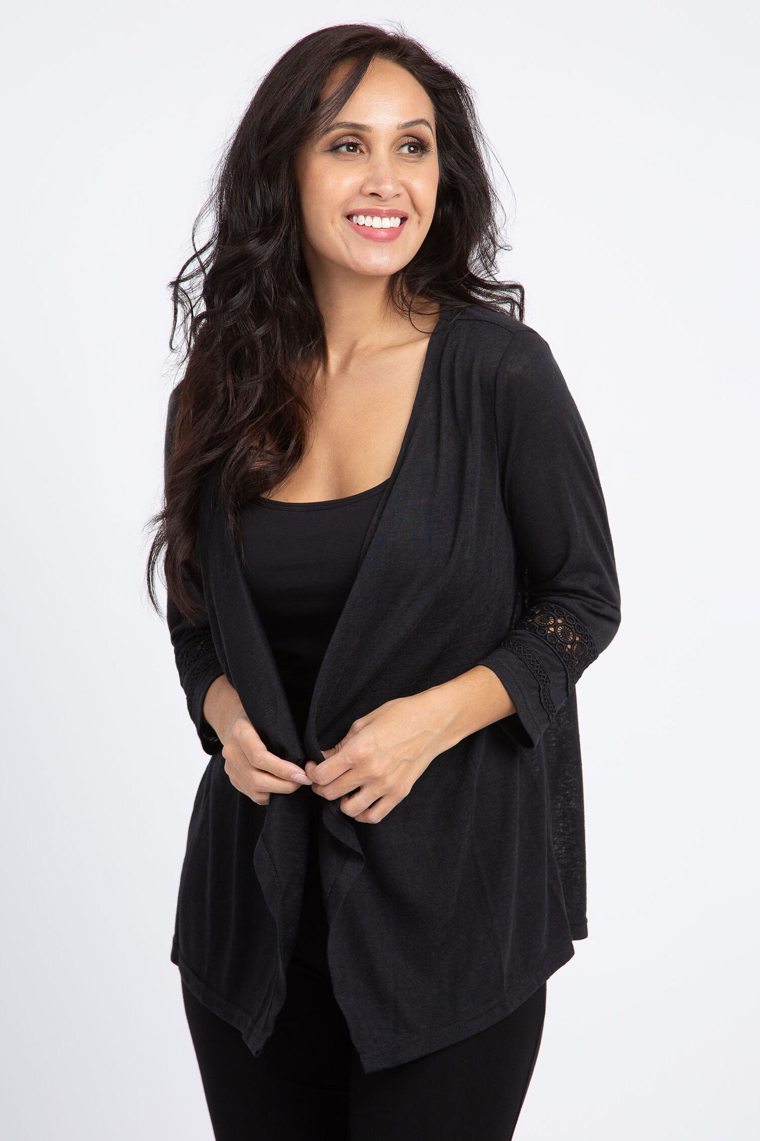 Crochet Cuff Cardigan  Image 1