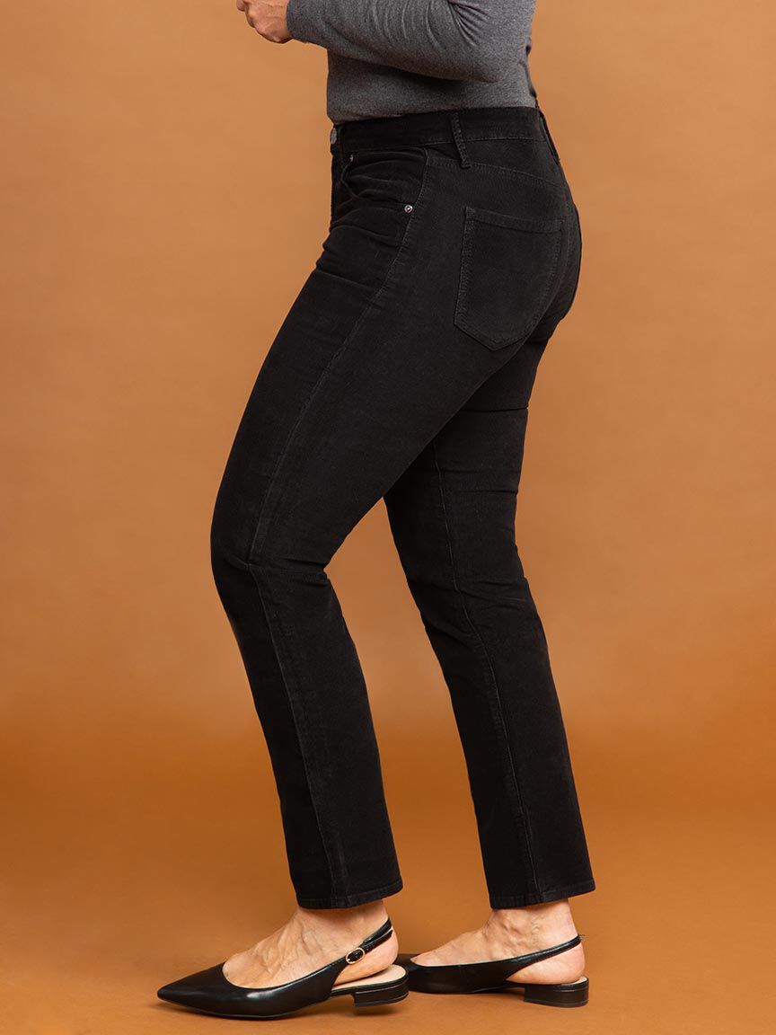 Cassie Slim Corduroy Pants Image 3