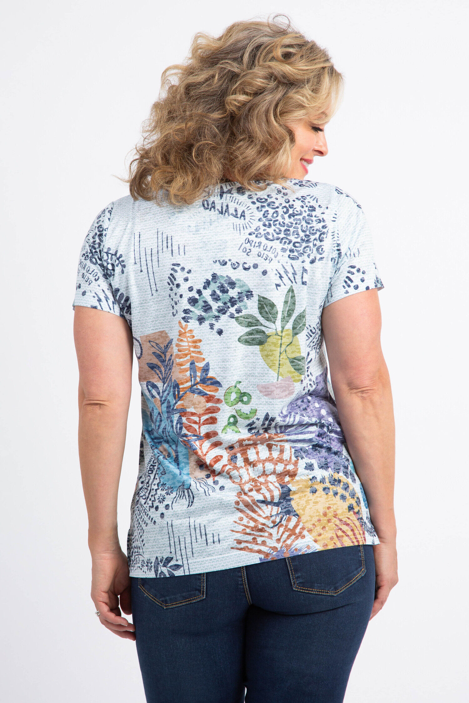 Vibrant Print Tee Image 4