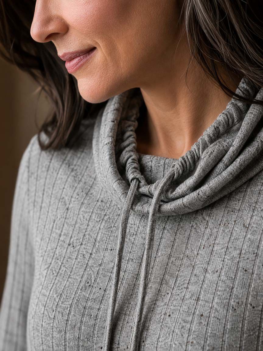 Long Sleeve Cowl Neck Top
