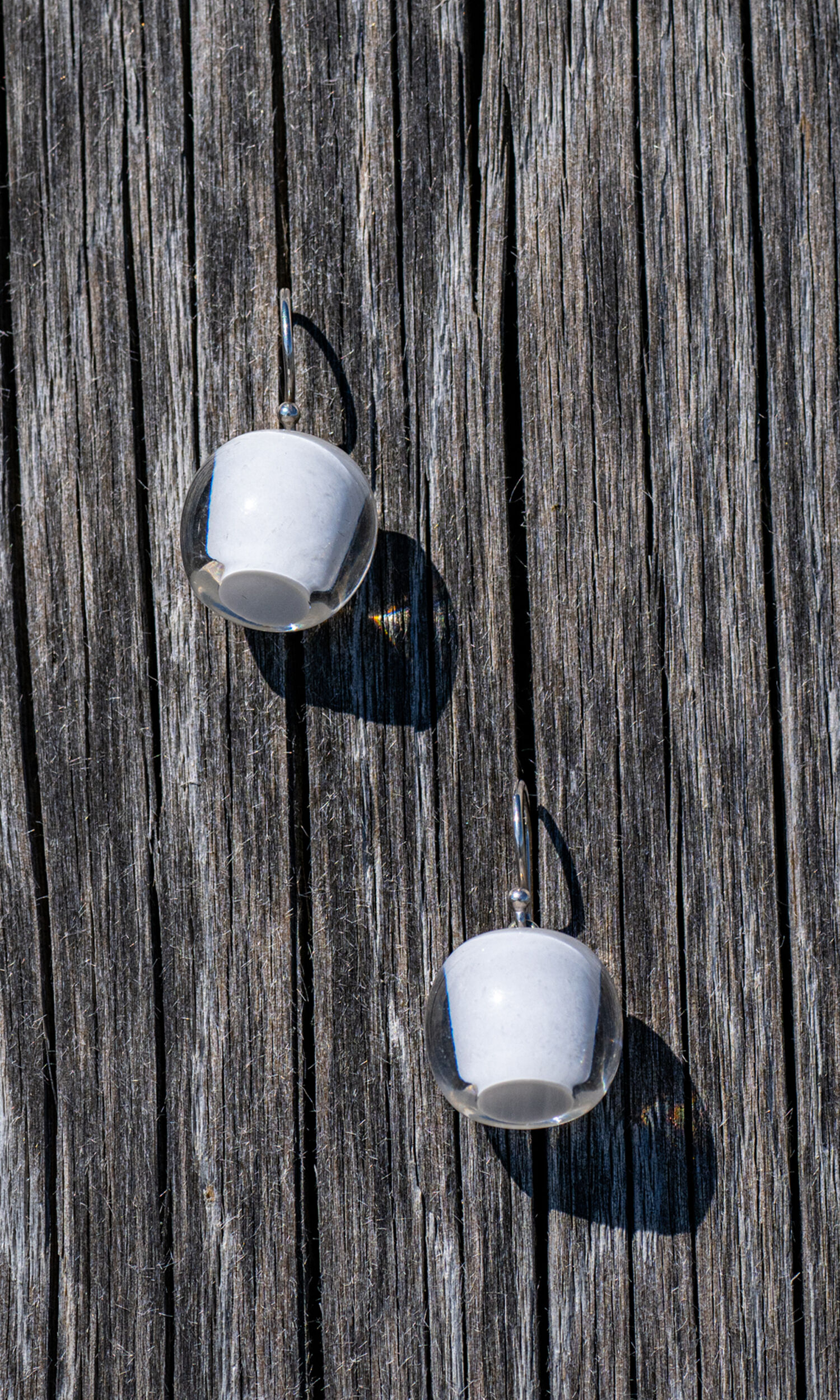 Handcrafted Resin Drop Earrings