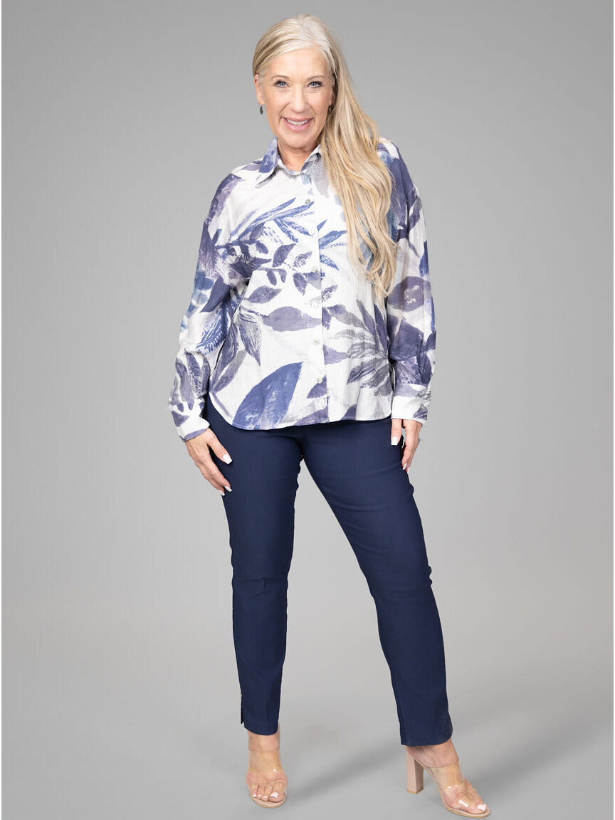 Long Sleeve Button Down Top 